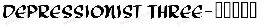 Depressionist Three字体转换